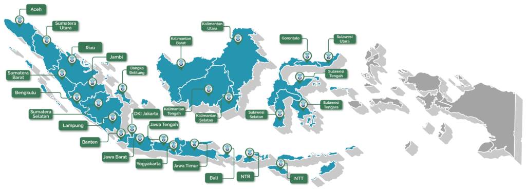 Cakupan area ICONNET di Indonesia